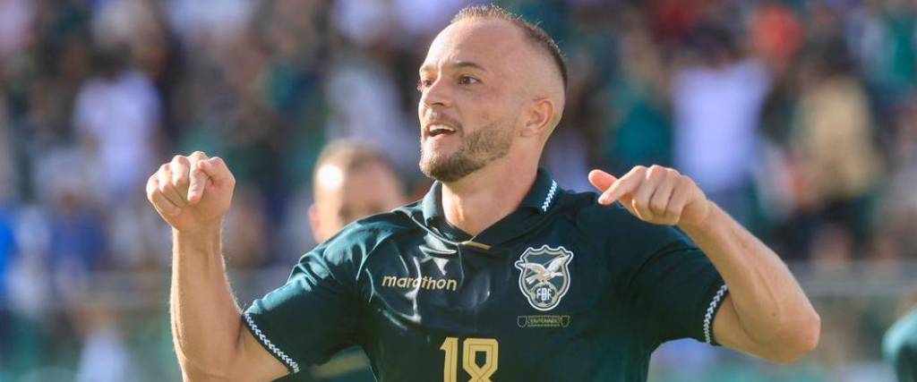 El paraguayo naturalizado boliviano, Juan Godoy, marcó su primer tanto con la camiseta de la Verde.