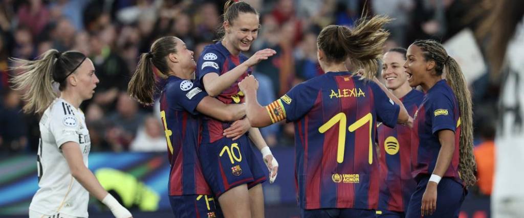 El equipo azulgrana logró una victoria por 6-0 en condición de local para despachar al Madrid de la Champions.