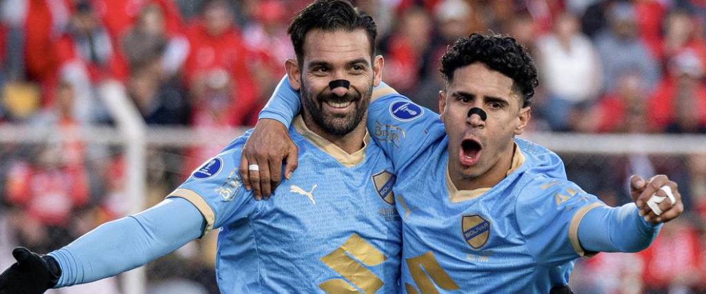 El uruguayo Cauteruccio anotó el primer tanto de la academia paceña en el duelo ante Cienciano de Perú.