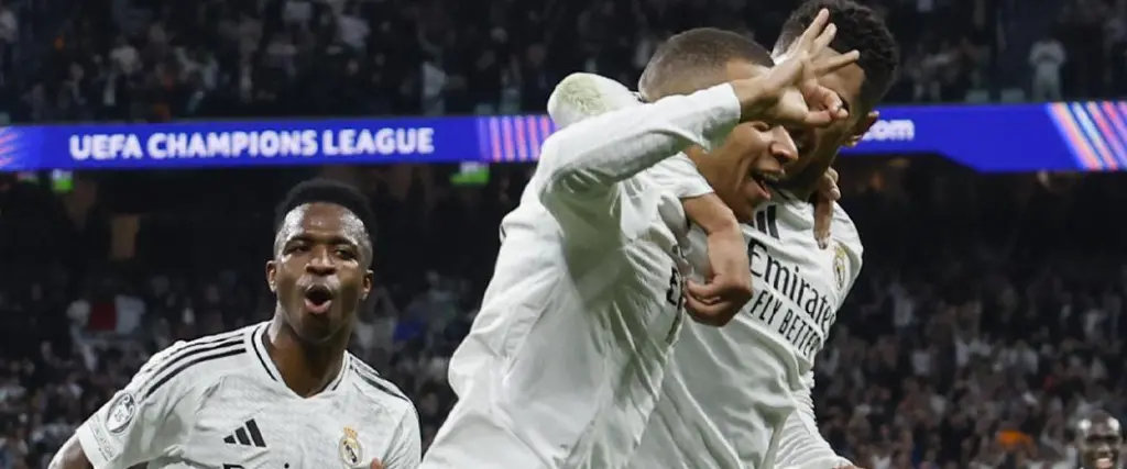 El delantero francés Mbappé anotó tres goles para la victoria del equipo merengue ante el City.