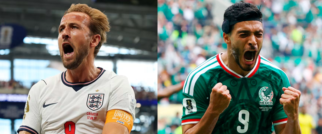 Inglaterra y México se enfrentarán el domingo 5 de julio por octavos en la Copa del Mundo.