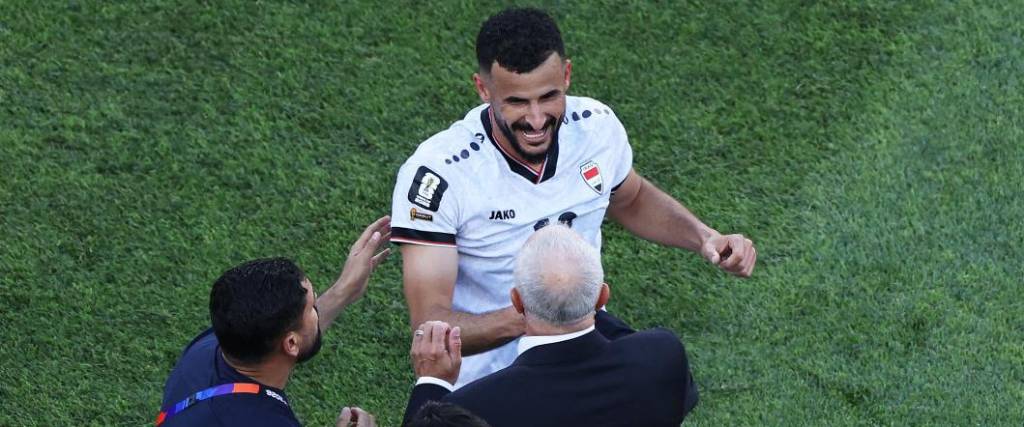 El delantero de la selección iraquí anotó el segundo gol de Irak en toda su historia de los Mundiales.