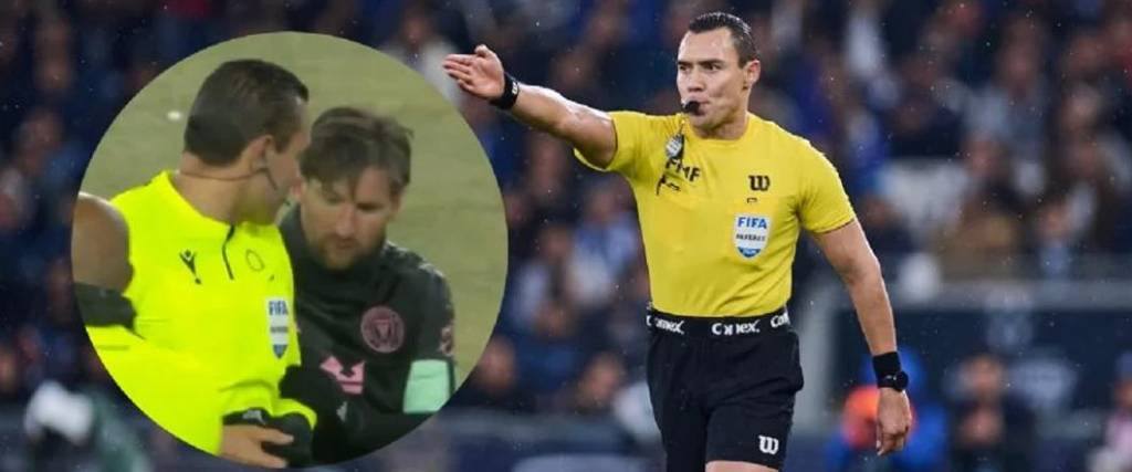 El árbitro Marco Ortiz será sancionado con una suspensión por el pedido especial que le hizo a Messi.