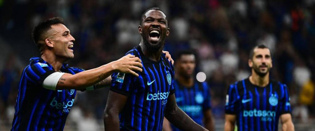 El argentino Lautaro Martínez y el francés Marcus Thuram marcaron goles en el triunfo del Inter.