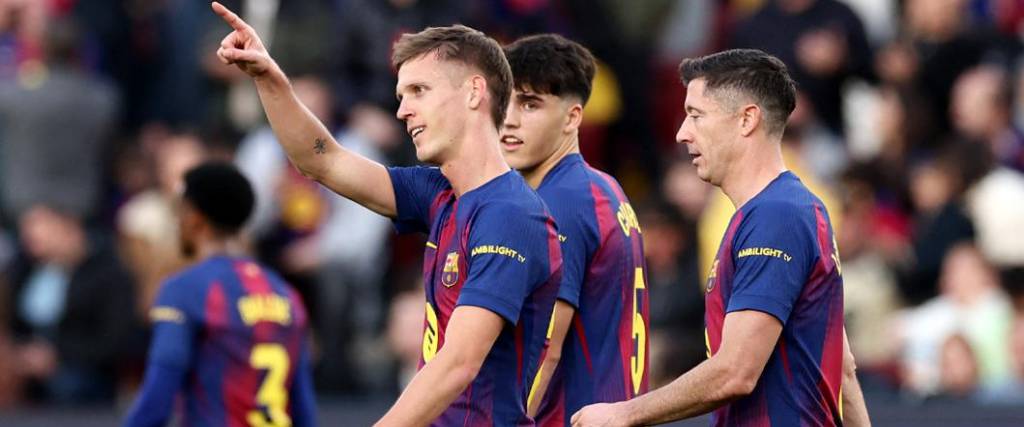 Dani Olmo marcó un doblete para la victoria del conjunto azulgrana ante Alavés.