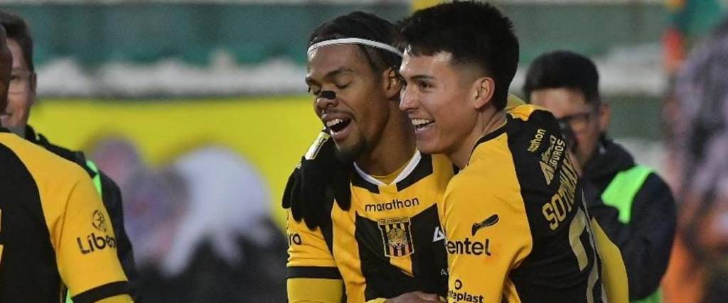 El dominicano Carlos Ventura marcó el segundo tanto del cuadro aurinegro en el compromiso.