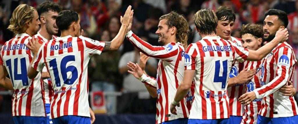 El equipo colchonero logró una nueva goleada en condición de local, esta vez venciendo a Slavia Praga.