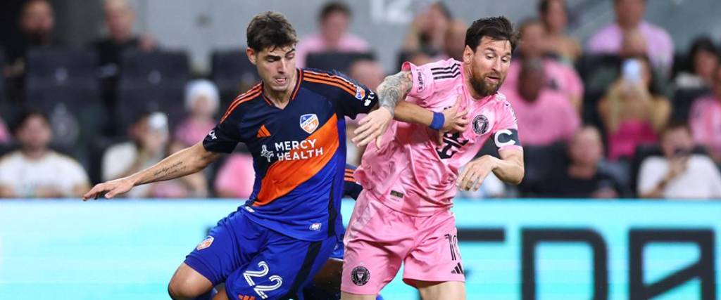 El astro argentino no pudo marcar diferencia en el duelo ante Cincinnati, disputado en el estadio Nu.