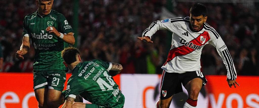 El delantero Ángel Correa no pudo marcar diferencia para el cuadro ‘millonario’ en el duelo con Sarmiento.