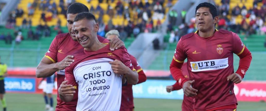 El brasileño Gustavo Ribeiro marcó el tercer tanto en la victoria del conjunto orureño ante Wilstermann.