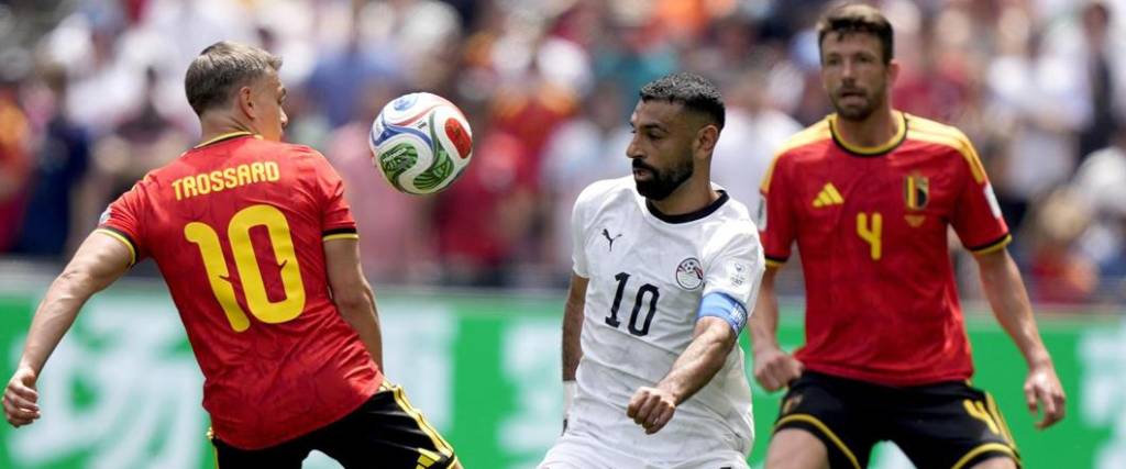 Mohamed Salah dio una asistencia para el gol que marcó Egipto en su estreno en el Mundial.