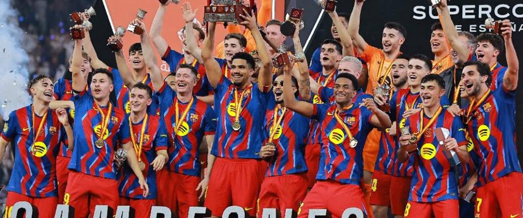 Barcelona, campeón de la Supercopa de España 2026, defenderá su corona ante el Madrid, Atlético y Real Sociedad.