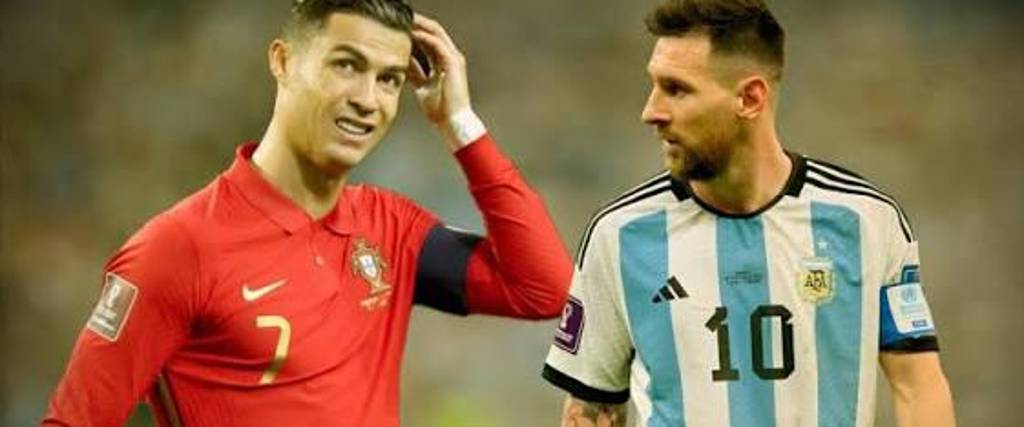 El portugués Cristiano Ronaldo (izq.) y el argentino Lionel Messi. 