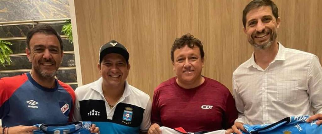 Directivos de Nacional se reunieron en Santa Cruz con representantes de Blooming