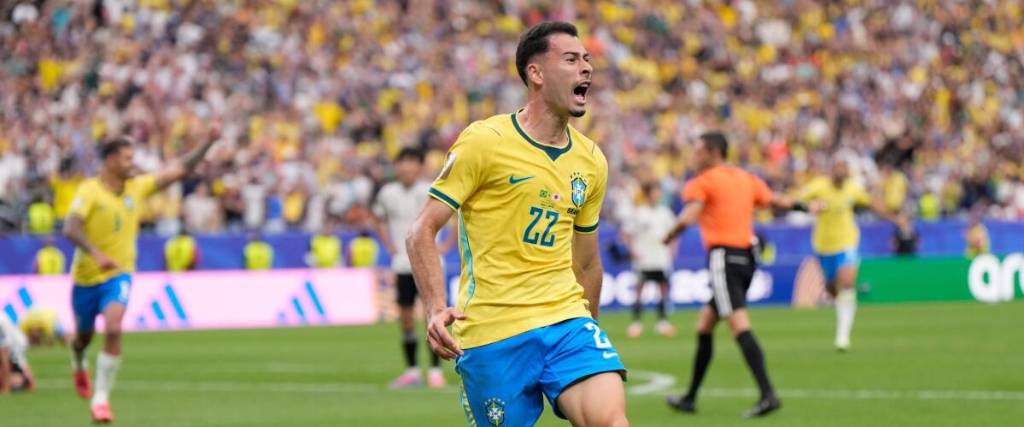 Gabriel Martinelli, delantero de la selección de Brasil. 