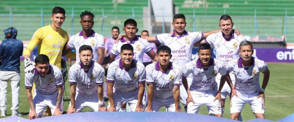 El onceno de Real Potosí que ganó este martes a Real Oruro, por la jornada 20.