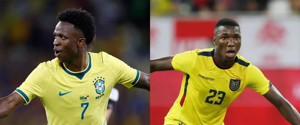 Vinicius Junior y Moisés Caicedo, las figuras de Brasil y Ecuador