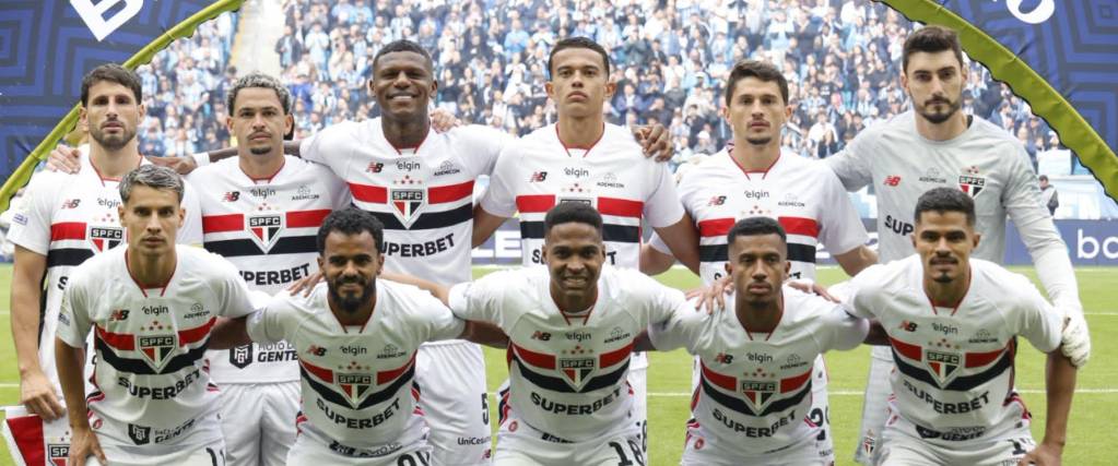 El once titular de Sao Paulo, que compite en la Copa Sudamericana 2026. 