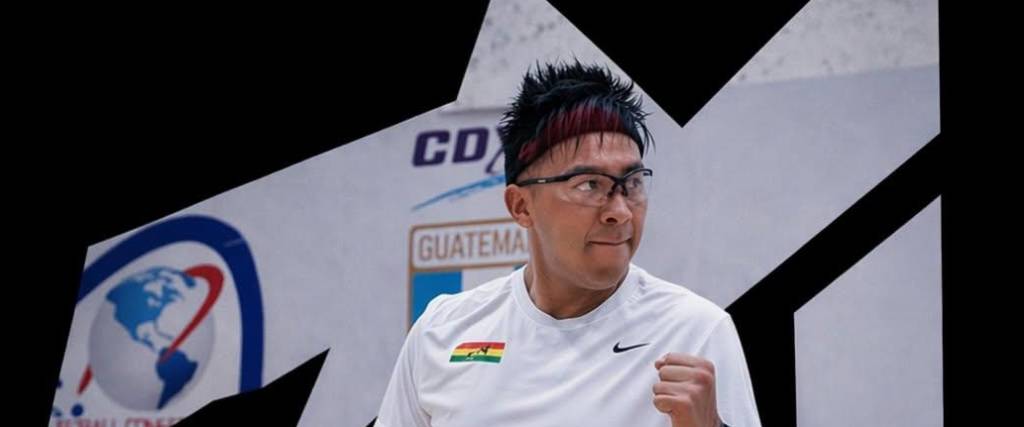 El racquetbolista nacional Conrrado Moscoso. 
