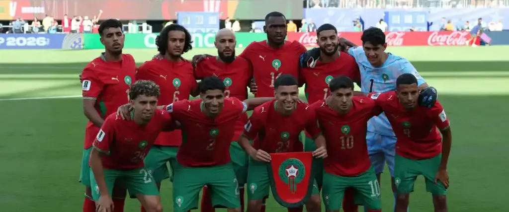 El equipo titular de la selección de Marruecos, que compite en el Mundial 2026.