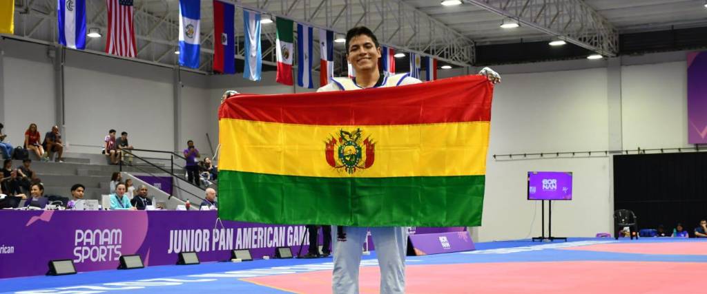 Juan Pablo Montalvo logró sumar una medalla de bronde para Bolivia. 