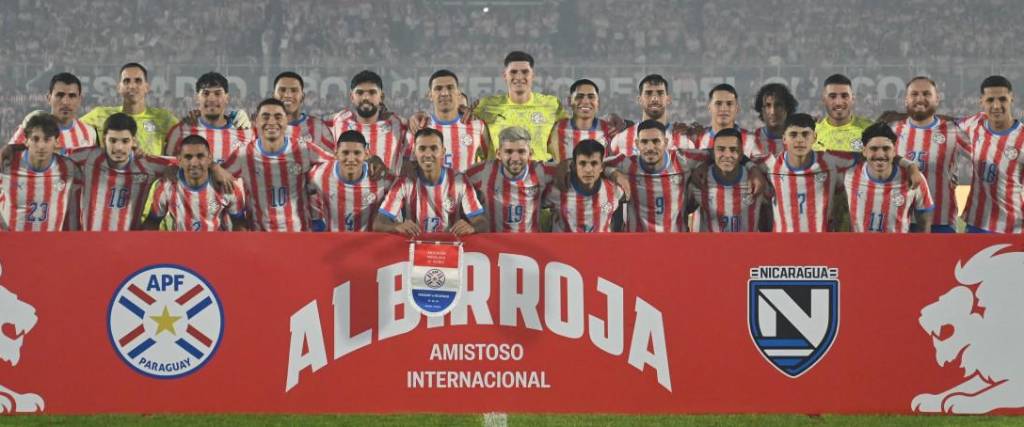 Los jugadores de la selección de Paraguay 2026. 