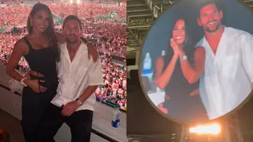 Antonela y Messi, sorprendidos por la ‘kiss cam’ de Coldplay