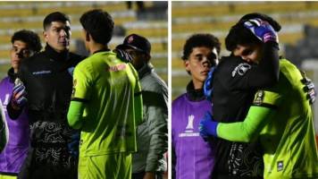 Video: Lampe protagoniza un emotivo momento con Sánchez tras el error del joven portero