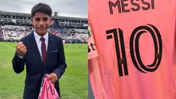 Video: Messi firmó una camiseta para Pol Deportes: “Lo soñé, lo viví, lloré de emoción”