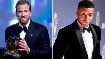 Kylian Mbappé quedó a solo 28 puntos de Harry Kane en la votación del Balón de Oro