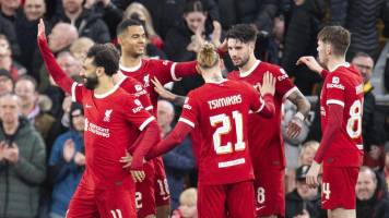 Liverpool arrolla al Sparta Praga para avanzar a cuartos de Europa League
