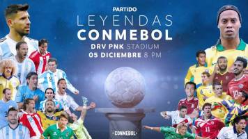 Mira aquí el partido amistoso de las Leyendas de la Conmebol