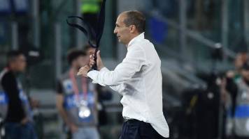 Allegri es suspendido dos partidos por su expulsión en final de la Copa Italia