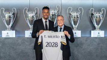 El brasileño Eder Militao renueva con el Real Madrid hasta 2028