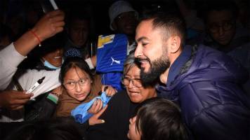 Bolívar: Una multitud recibió al equipo celeste bajo el grito de “sí se pudo”