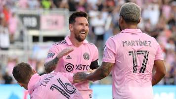 Lionel Messi marcó su primer doblete en el Inter Miami en la Leagues Cup