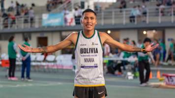 David Ninavia ganó medalla de oro para Bolivia en el Sudamericano de Atletismo