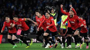 Mallorca elimina a Real Sociedad por penales y va a la final de Copa del Rey