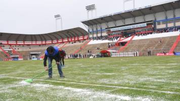 Granizada obligó a demorar el duelo entre Always Ready e Independiente en El Alto
