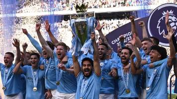 Manchester City celebra su título de campeón a costa del Chelsea