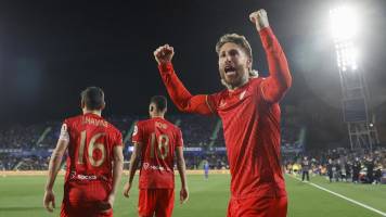El Sevilla gana en Getafe y se mete en cuartos de la Copa del Rey