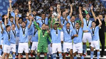 Manchester City obtiene la Supercopa de Europa tras vencer a Sevilla