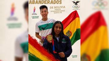 Moscoso y Quispe serán los abanderados de Bolivia en los Juegos Suramericanos