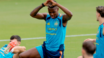 Nico Williams vuelve a entrenar con España de cara al duelo contra Portugal