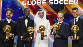PSG domina la gala de los Globe Soccer Awards 2025 tras ganar siete premios