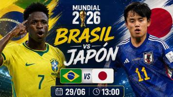 Brasil-Japón es el duelo confirmado en dieciseisavos de final del Mundial 2026