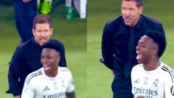 Simeone y la polémica frase a Vinicius en pleno partido: “Florentino te va a echar”