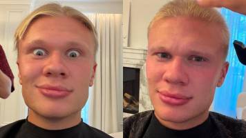 Erling Haaland deja el estilo vikingo y sorprende con su nuevo look en Inglaterra