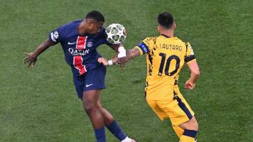 Minuto a minuto: Achraf Hakimi abre el marcador para el PSG ante el Inter de Milán (1-0)