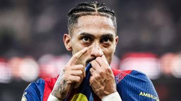 Barcelona pierde a Raphinha por una semana a raíz de una molestia muscular